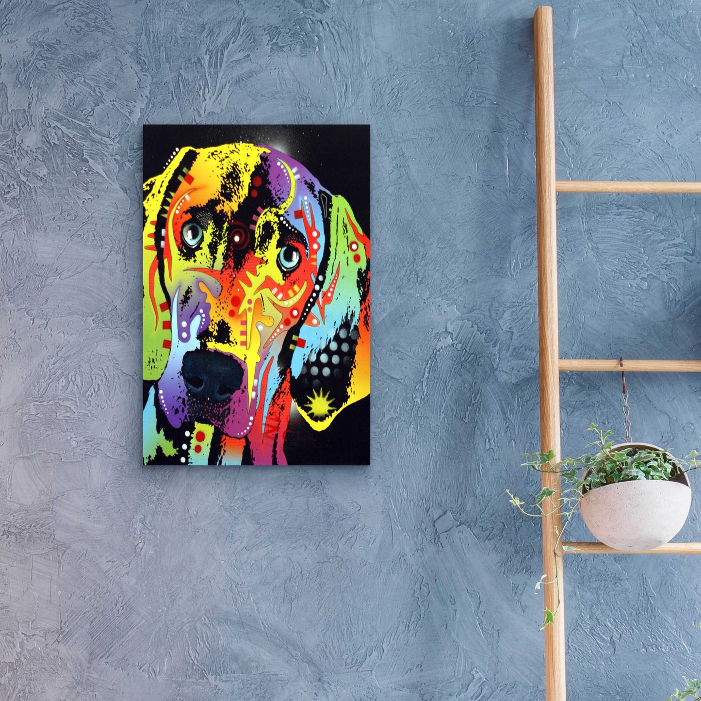 Epic Art 'Weimaraner' by Dean Russo, Acrylic Glass Wall Art,16x24