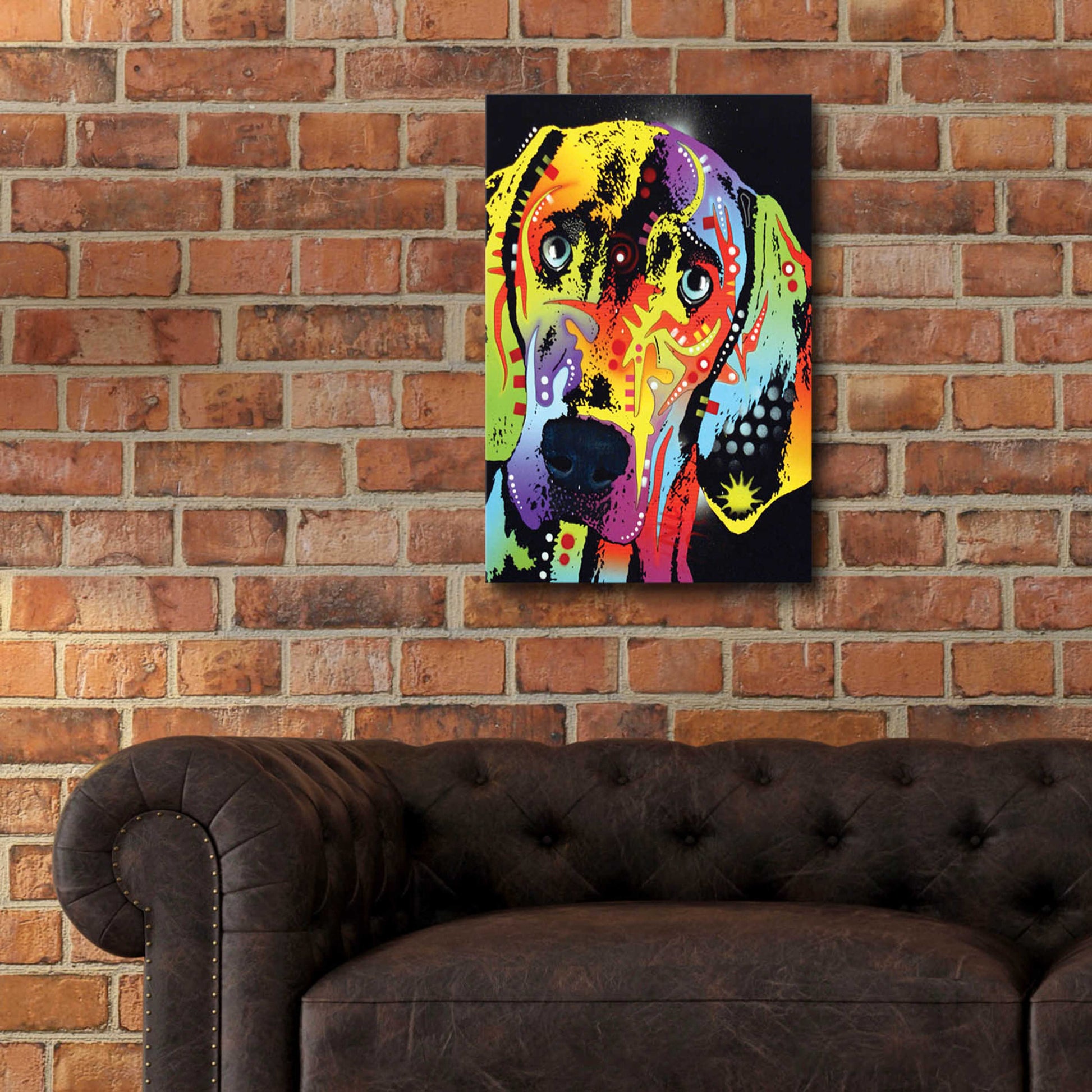 Epic Art 'Weimaraner' by Dean Russo, Acrylic Glass Wall Art,16x24