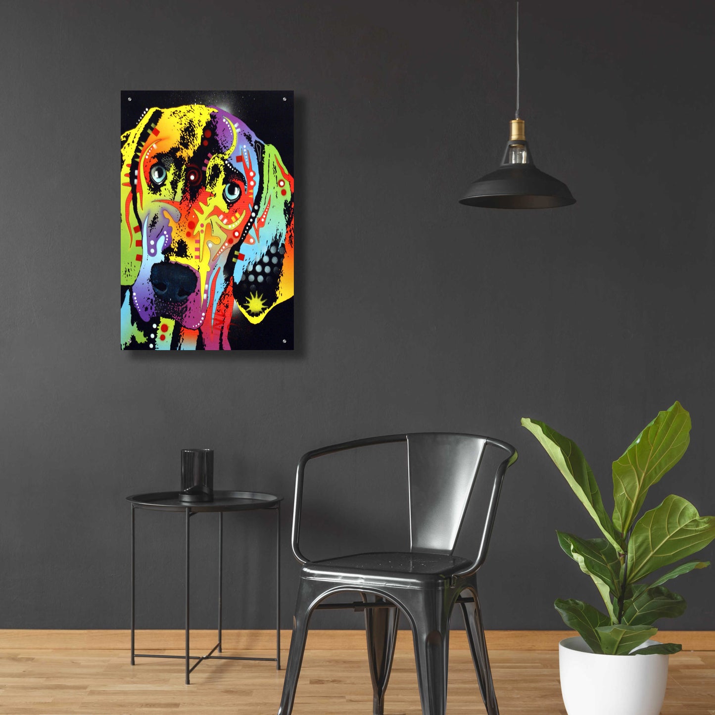 Epic Art 'Weimaraner' by Dean Russo, Acrylic Glass Wall Art,24x36