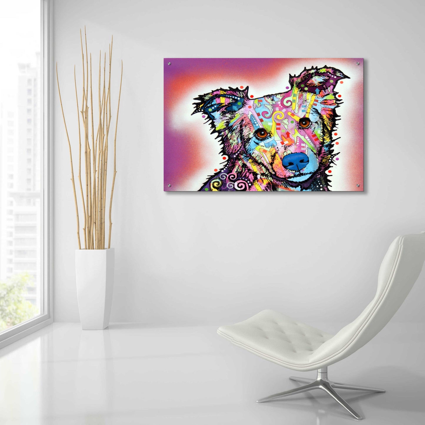 Epic Art 'Collied' by Dean Russo, Acrylic Glass Wall Art,36x24