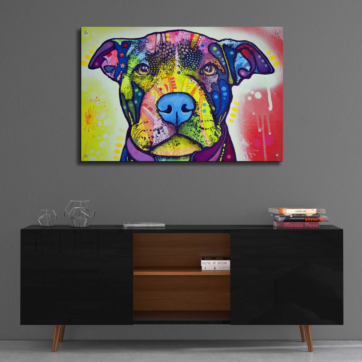 Epic Art 'Love A Bull This Years Love 2013 Part 1' by Dean Russo, Acrylic Glass Wall Art,36x24