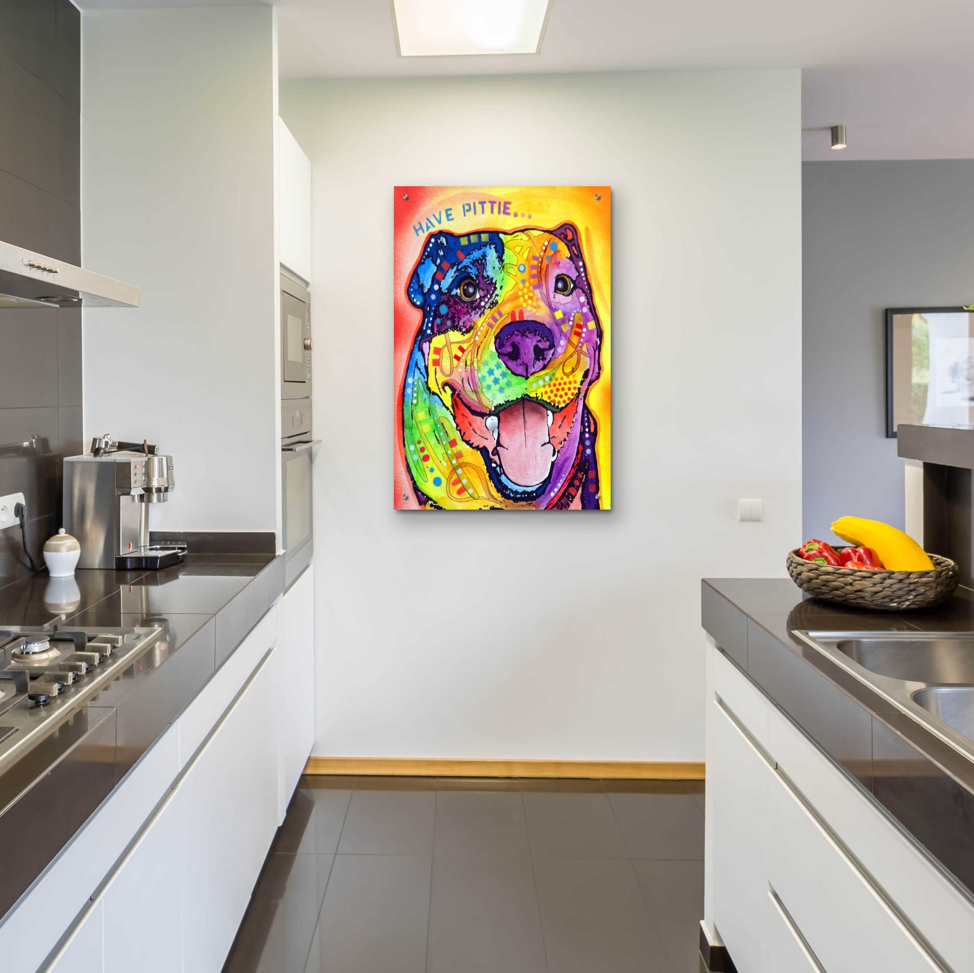 Epic Art 'Have Pittie' by Dean Russo, Acrylic Glass Wall Art,24x36