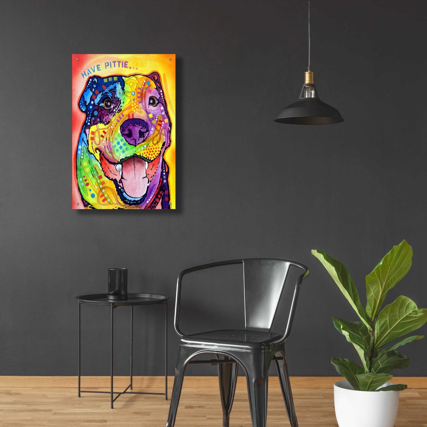 Epic Art 'Have Pittie' by Dean Russo, Acrylic Glass Wall Art,24x36