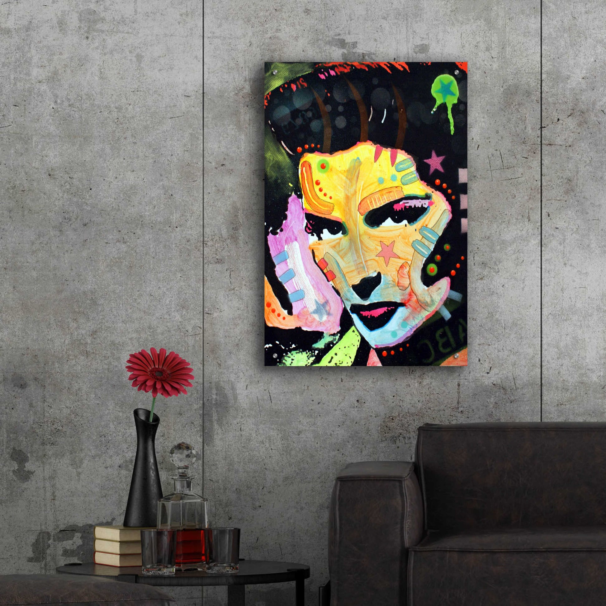 Epic Art 'Katherine Hepburn' by Dean Russo, Acrylic Glass Wall Art,24x36