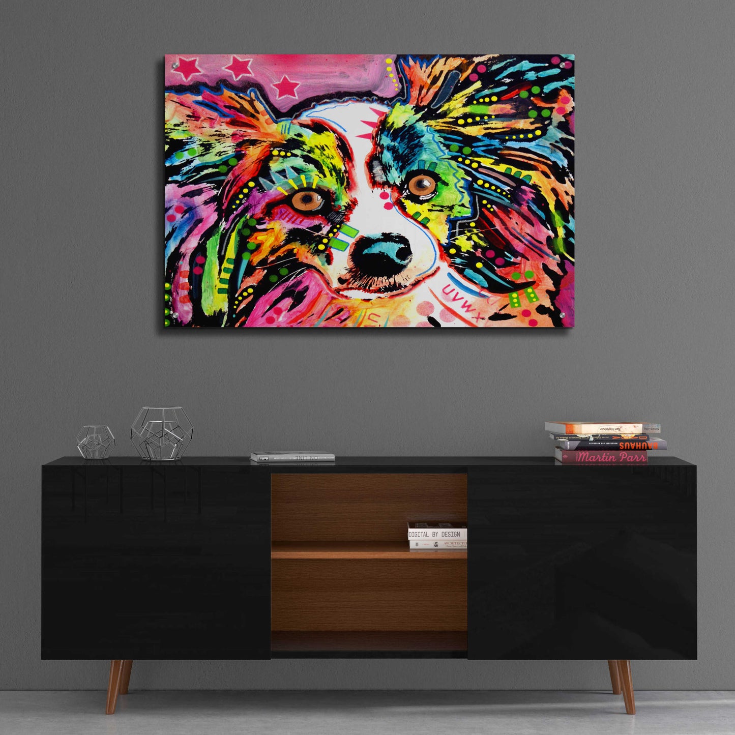 Epic Art 'Papillon 9149' by Dean Russo, Acrylic Glass Wall Art,36x24