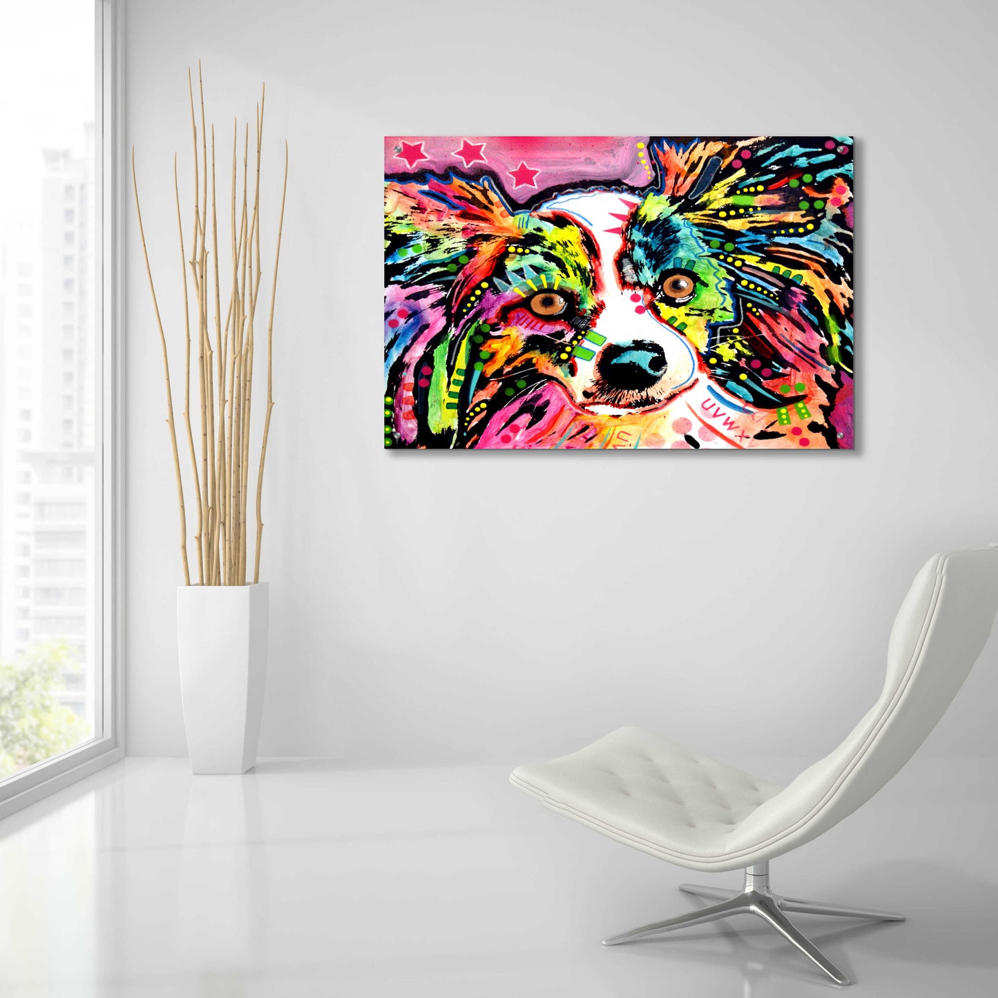 Epic Art 'Papillon 9149' by Dean Russo, Acrylic Glass Wall Art,36x24