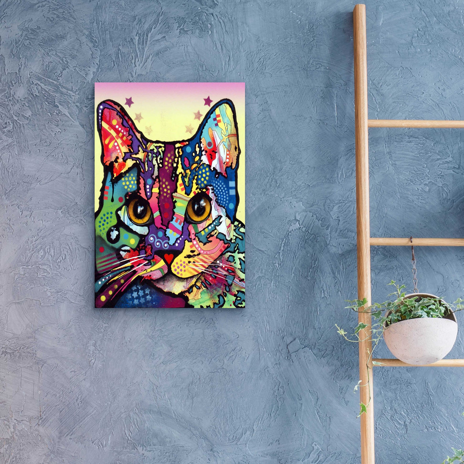 Epic Art 'Maya Cat' by Dean Russo, Acrylic Glass Wall Art,16x24