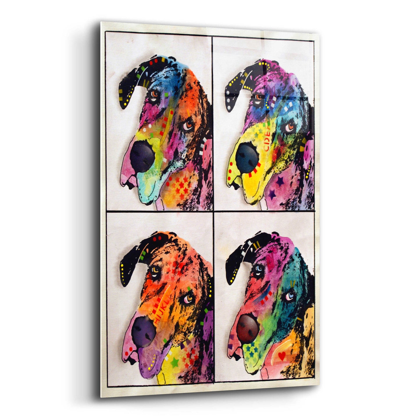 Epic Art '4 Danes' by Dean Russo, Acrylic Glass Wall Art,12x16