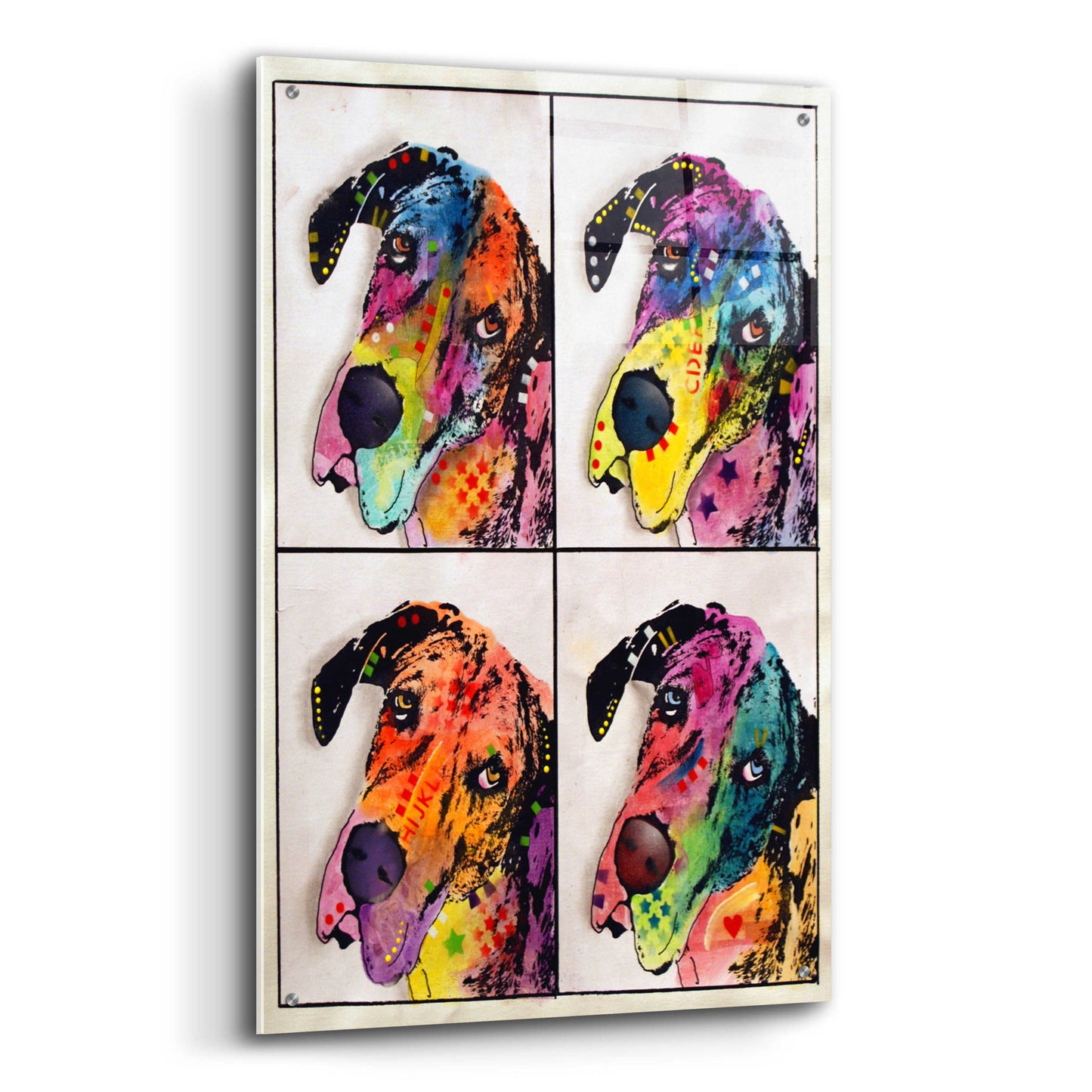 Epic Art '4 Danes' by Dean Russo, Acrylic Glass Wall Art,24x36