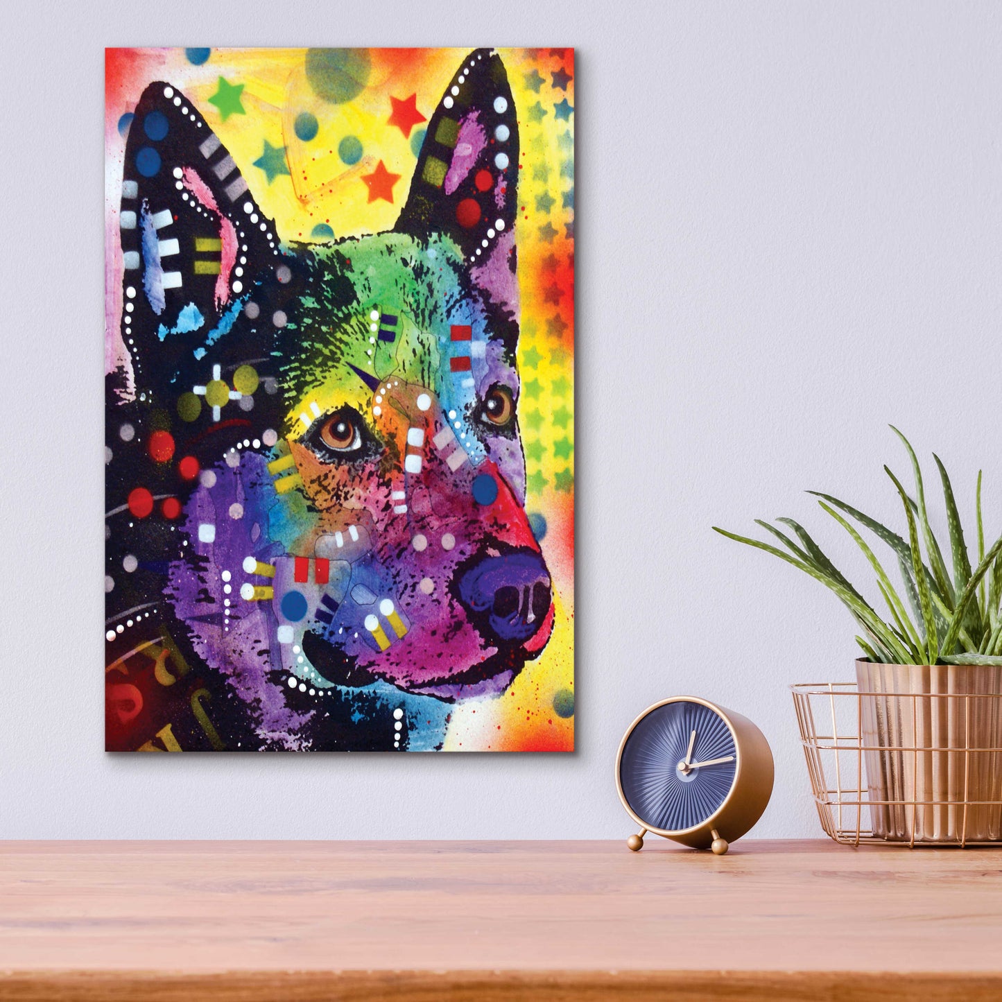 Epic Art 'Aus Cattle Dog' by Dean Russo, Acrylic Glass Wall Art,12x16