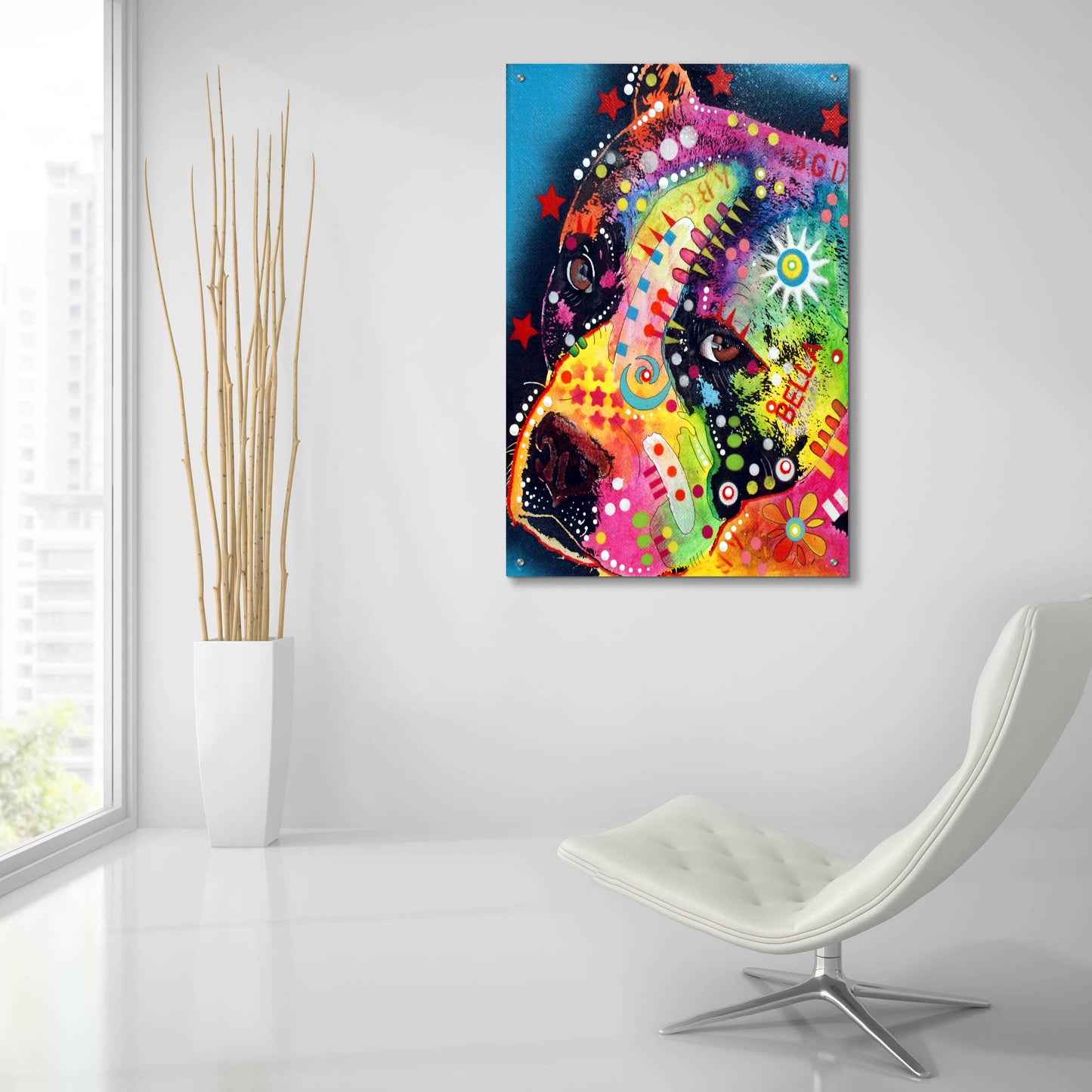 Epic Art 'Bella' by Dean Russo, Acrylic Glass Wall Art,24x36