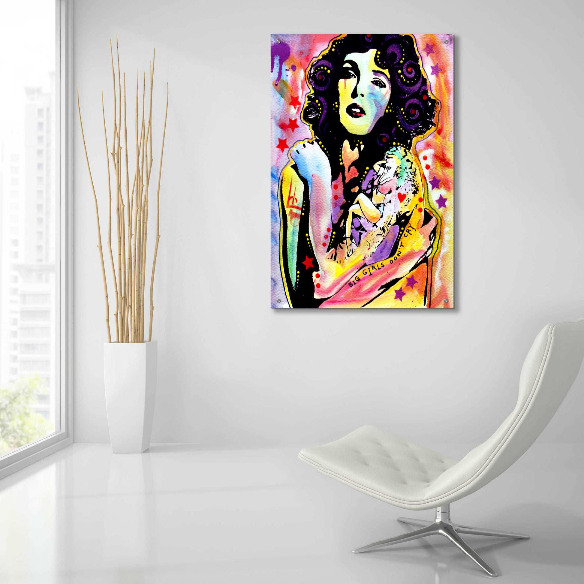 Epic Art 'Big Girls Don't Cry' by Dean Russo, Acrylic Glass Wall Art,24x36