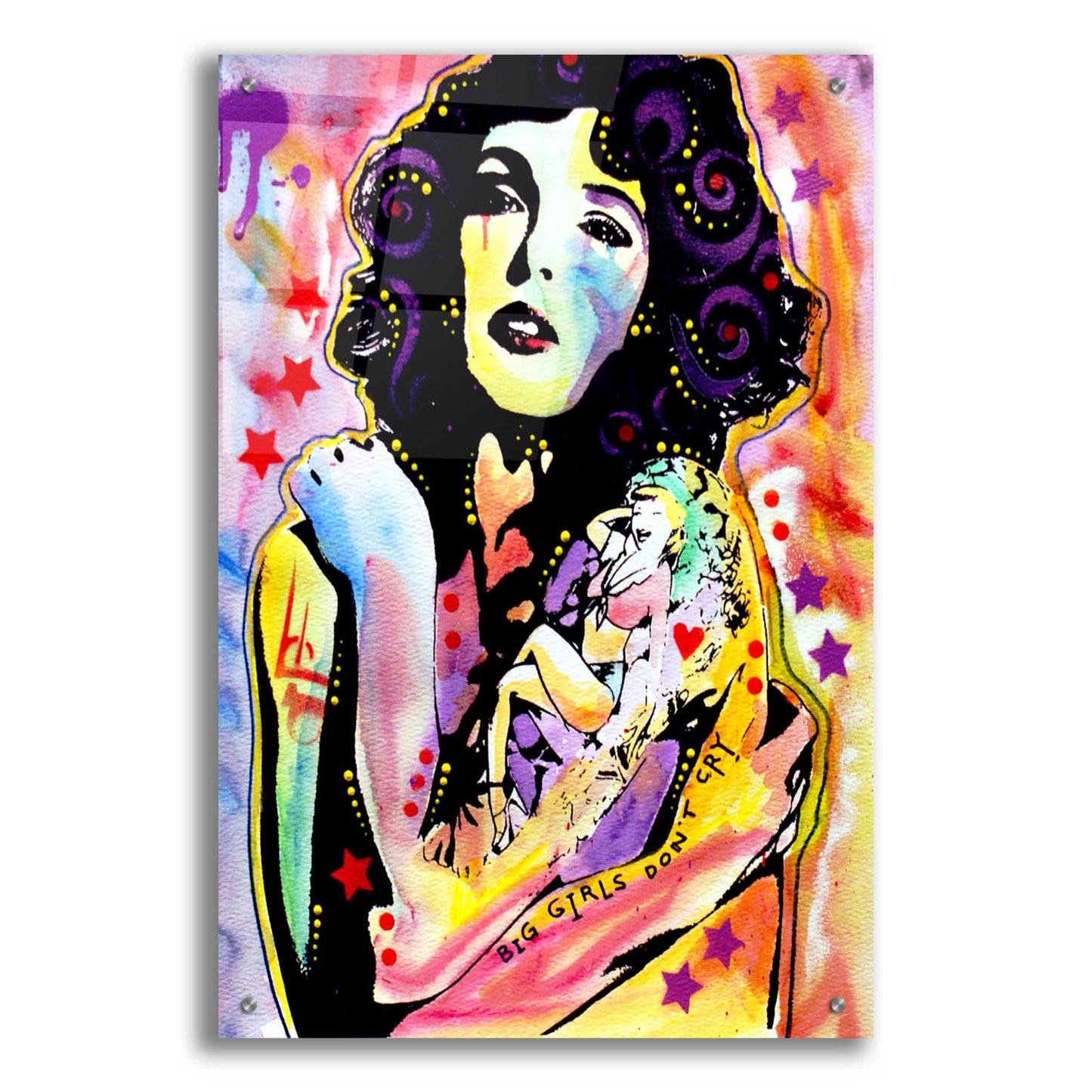 Epic Art 'Big Girls Don't Cry' by Dean Russo, Acrylic Glass Wall Art,24x36