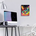 Epic Art 'Blue Eyes' by Dean Russo, Acrylic Glass Wall Art,12x16