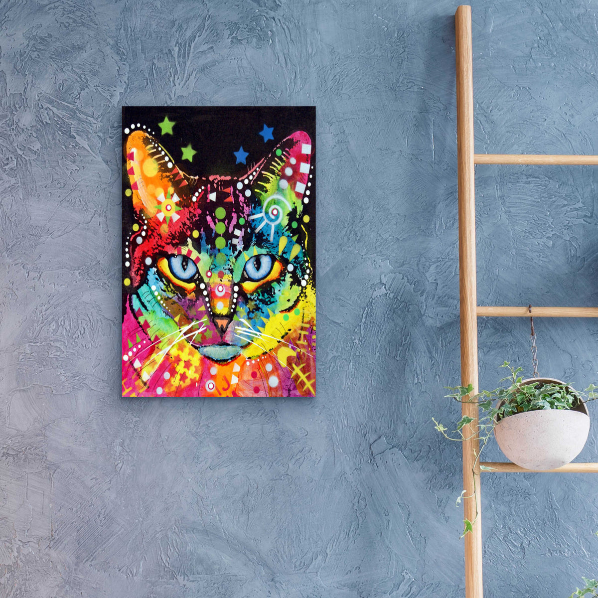 Epic Art 'Blue Eyes' by Dean Russo, Acrylic Glass Wall Art,16x24
