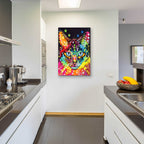 Epic Art 'Blue Eyes' by Dean Russo, Acrylic Glass Wall Art,24x36
