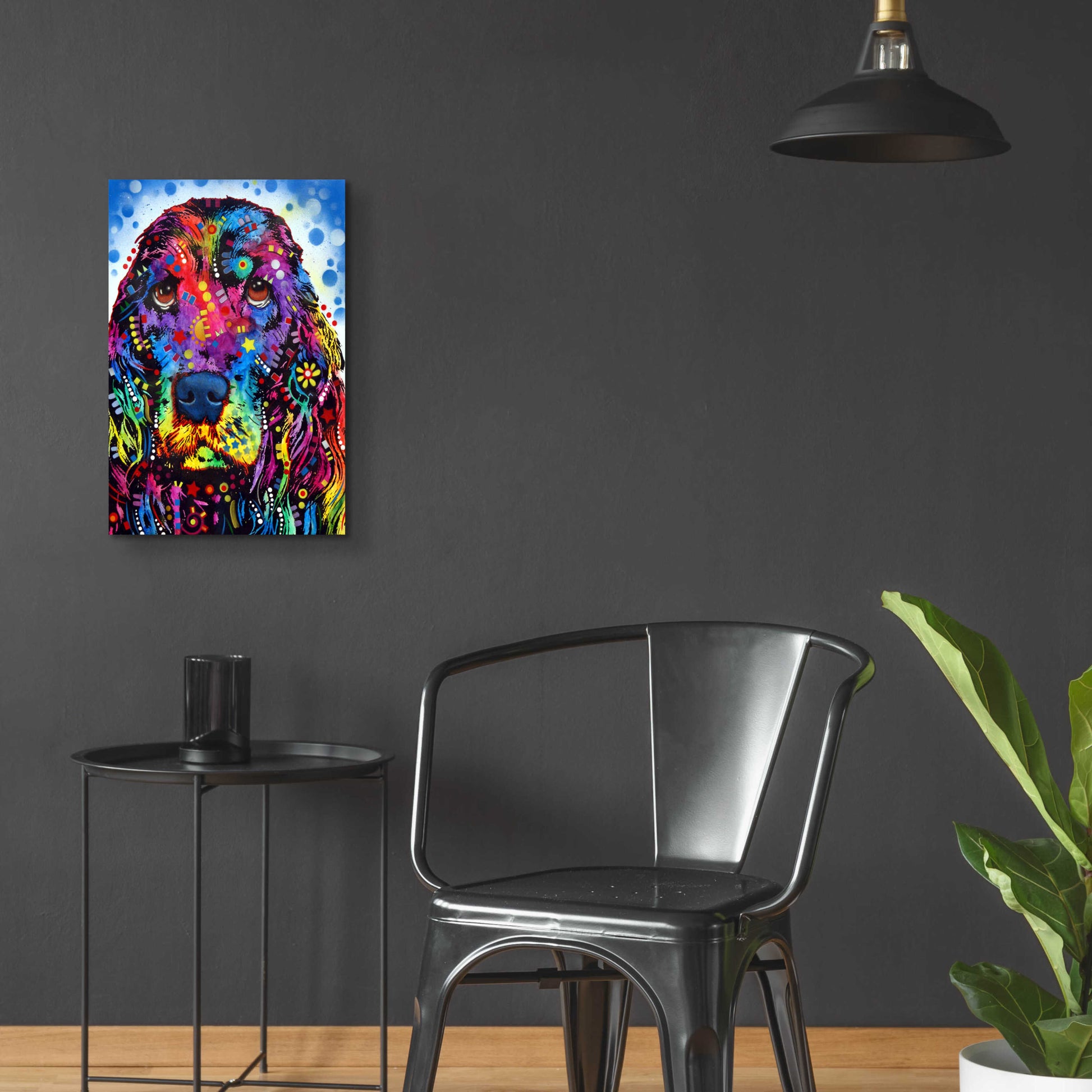 Epic Art 'Cocker Spaniel 2' by Dean Russo, Acrylic Glass Wall Art,16x24