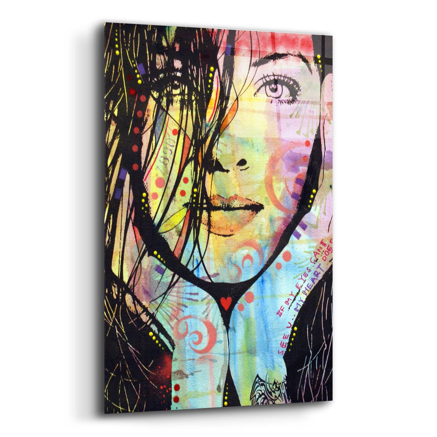 Epic Art 'My Eyes Cant See U' by Dean Russo, Acrylic Glass Wall Art,12x16