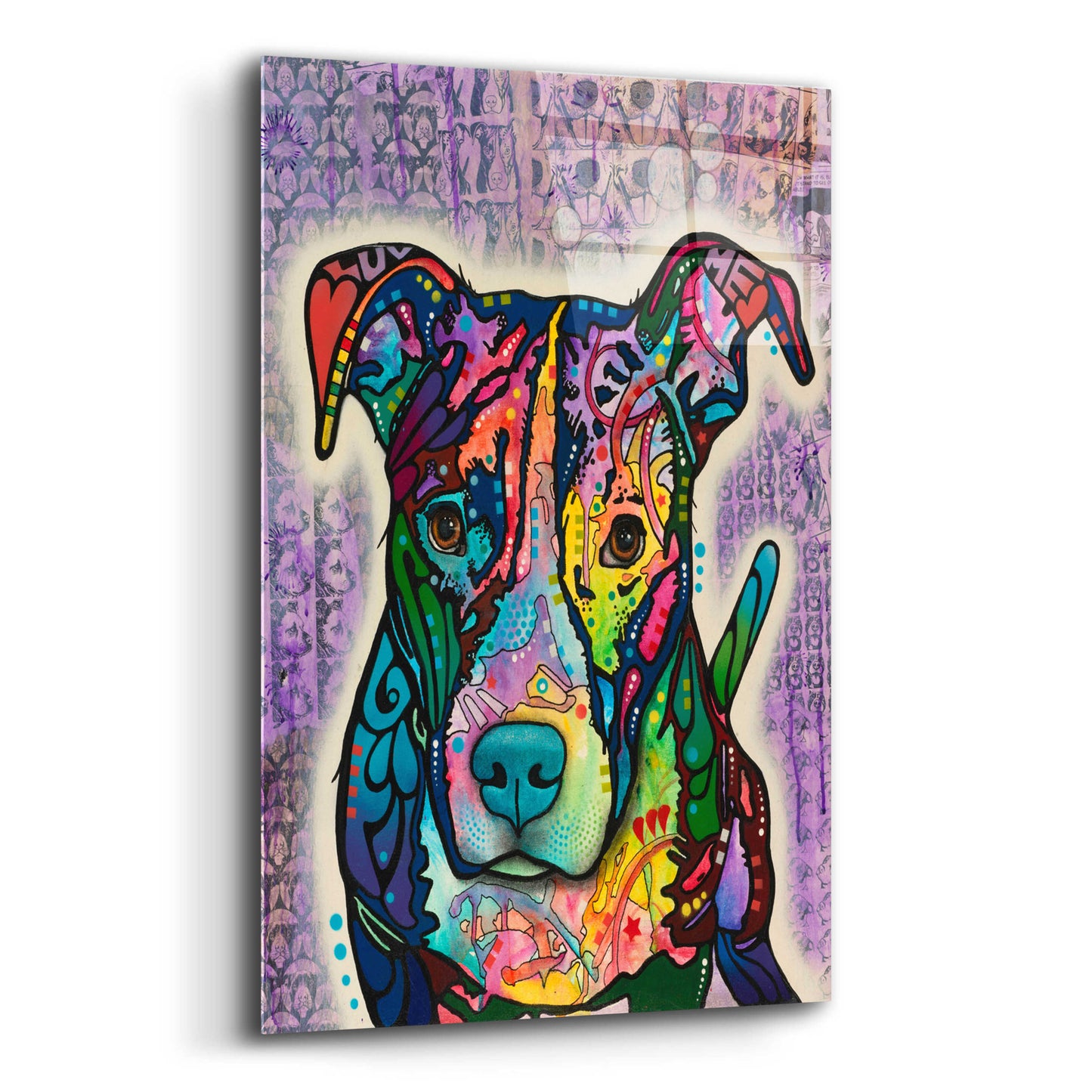 Epic Art 'Luv Me' by Dean Russo, Acrylic Glass Wall Art,12x16