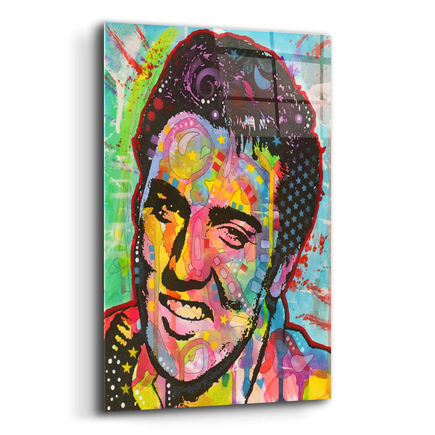 Epic Art 'Elvis' by Dean Russo, Acrylic Glass Wall Art,12x16