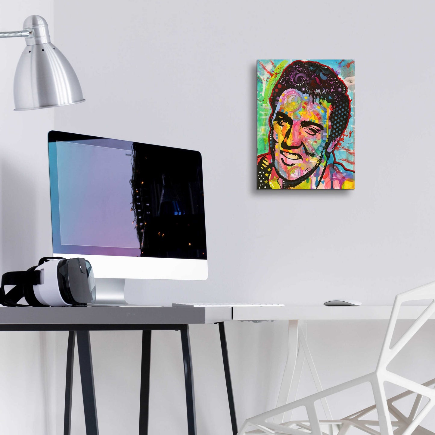 Epic Art 'Elvis' by Dean Russo, Acrylic Glass Wall Art,12x16