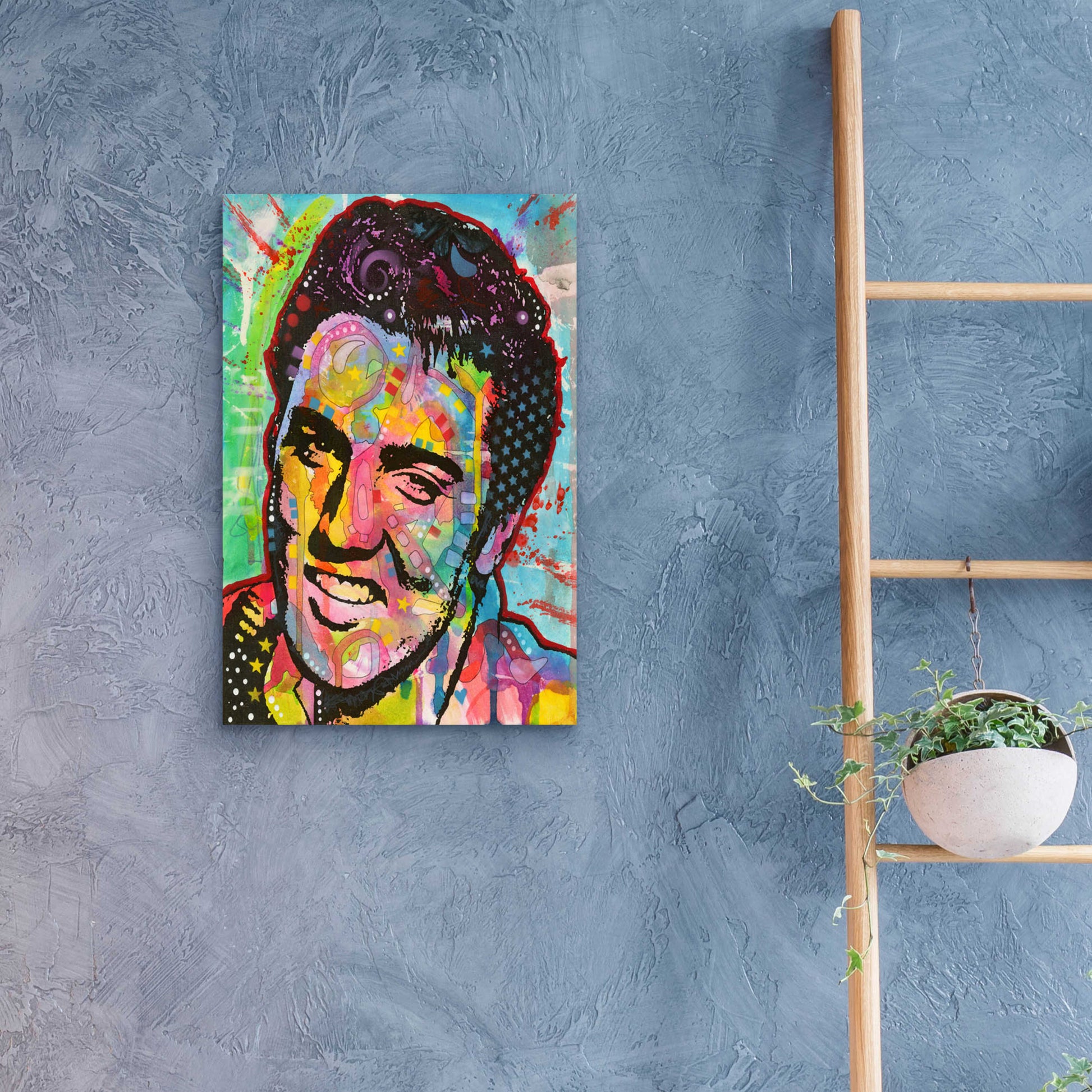 Epic Art 'Elvis' by Dean Russo, Acrylic Glass Wall Art,16x24