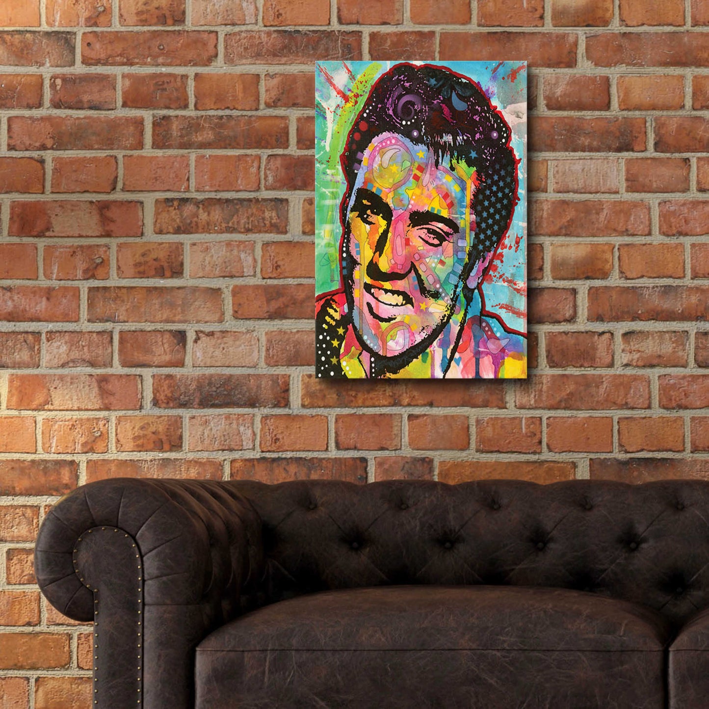 Epic Art 'Elvis' by Dean Russo, Acrylic Glass Wall Art,16x24