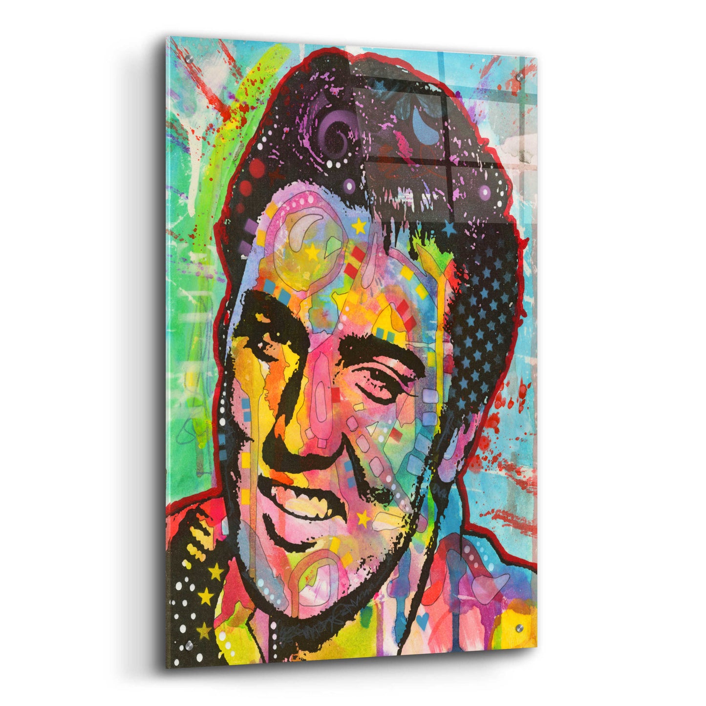 Epic Art 'Elvis' by Dean Russo, Acrylic Glass Wall Art,24x36