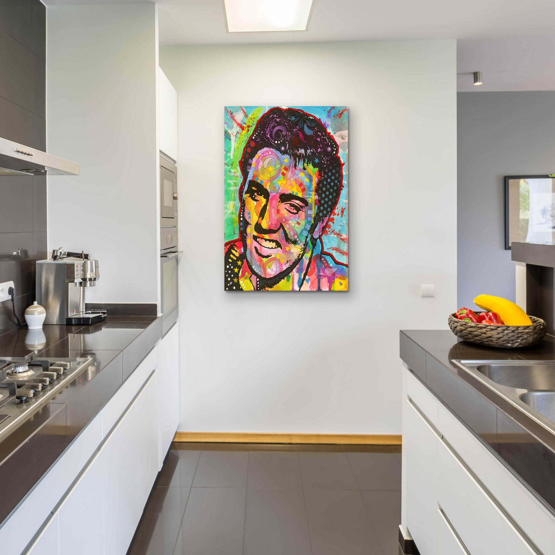 Epic Art 'Elvis' by Dean Russo, Acrylic Glass Wall Art,24x36