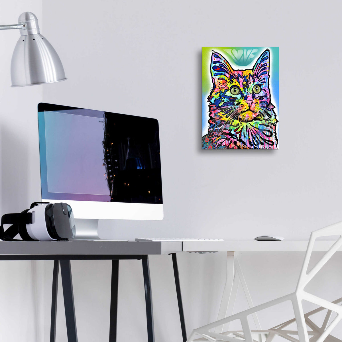 Epic Art 'Angora' by Dean Russo, Acrylic Glass Wall Art,12x16