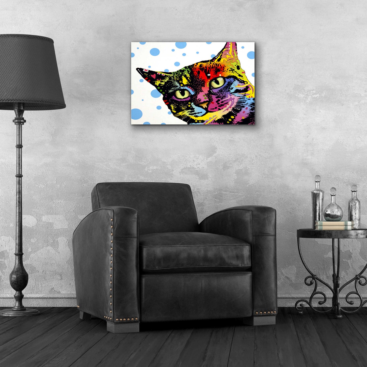 Epic Art 'The Pop Cat' by Dean Russo, Acrylic Glass Wall Art,24x16