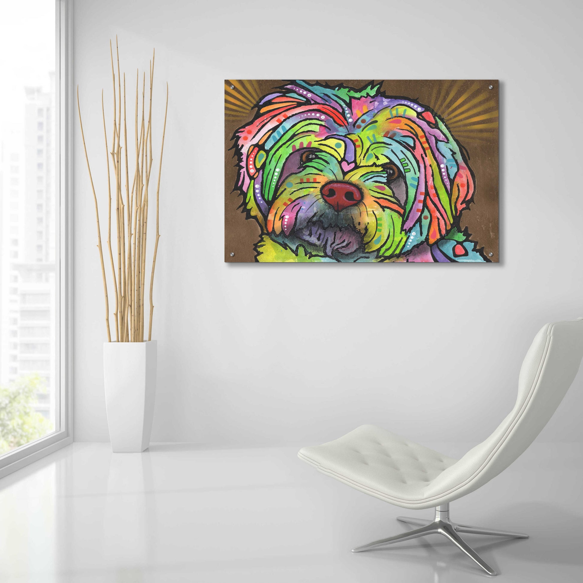 Epic Art 'Amy' by Dean Russo, Acrylic Glass Wall Art,36x24