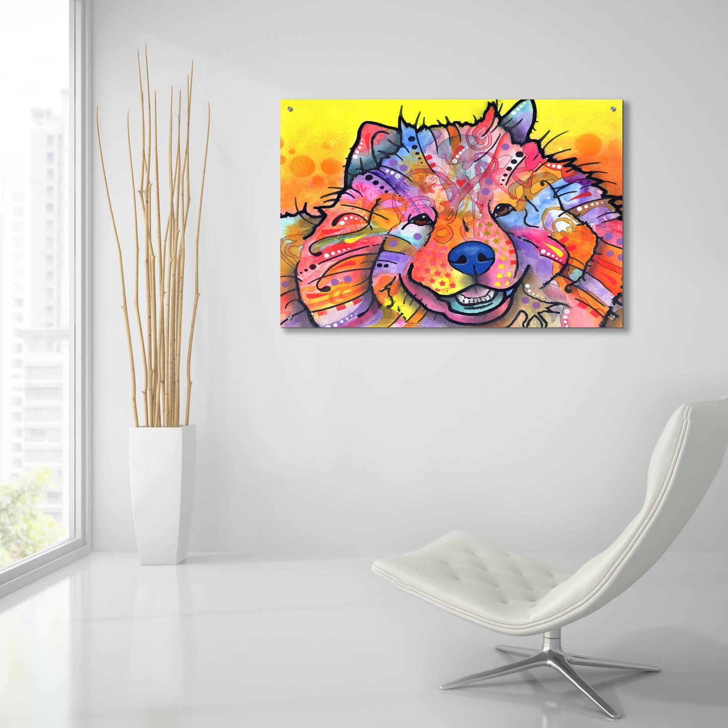 Epic Art 'Benzi' by Dean Russo, Acrylic Glass Wall Art,36x24