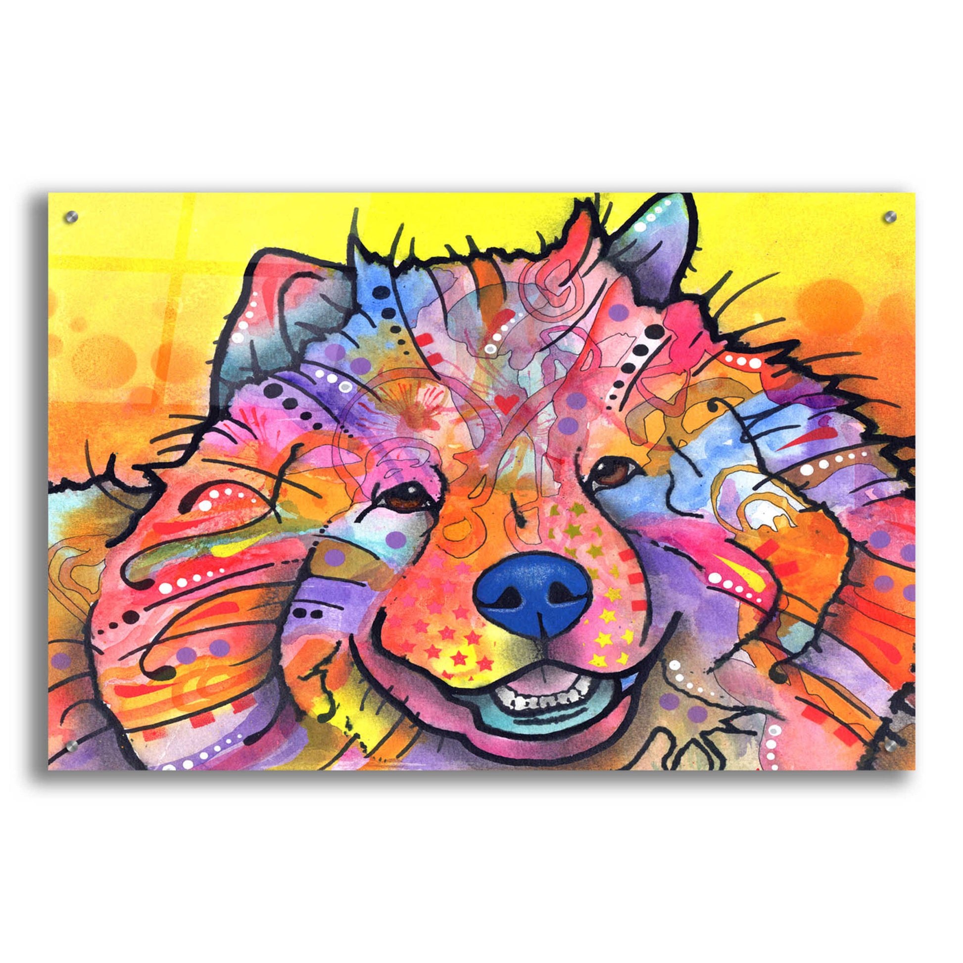 Epic Art 'Benzi' by Dean Russo, Acrylic Glass Wall Art,36x24