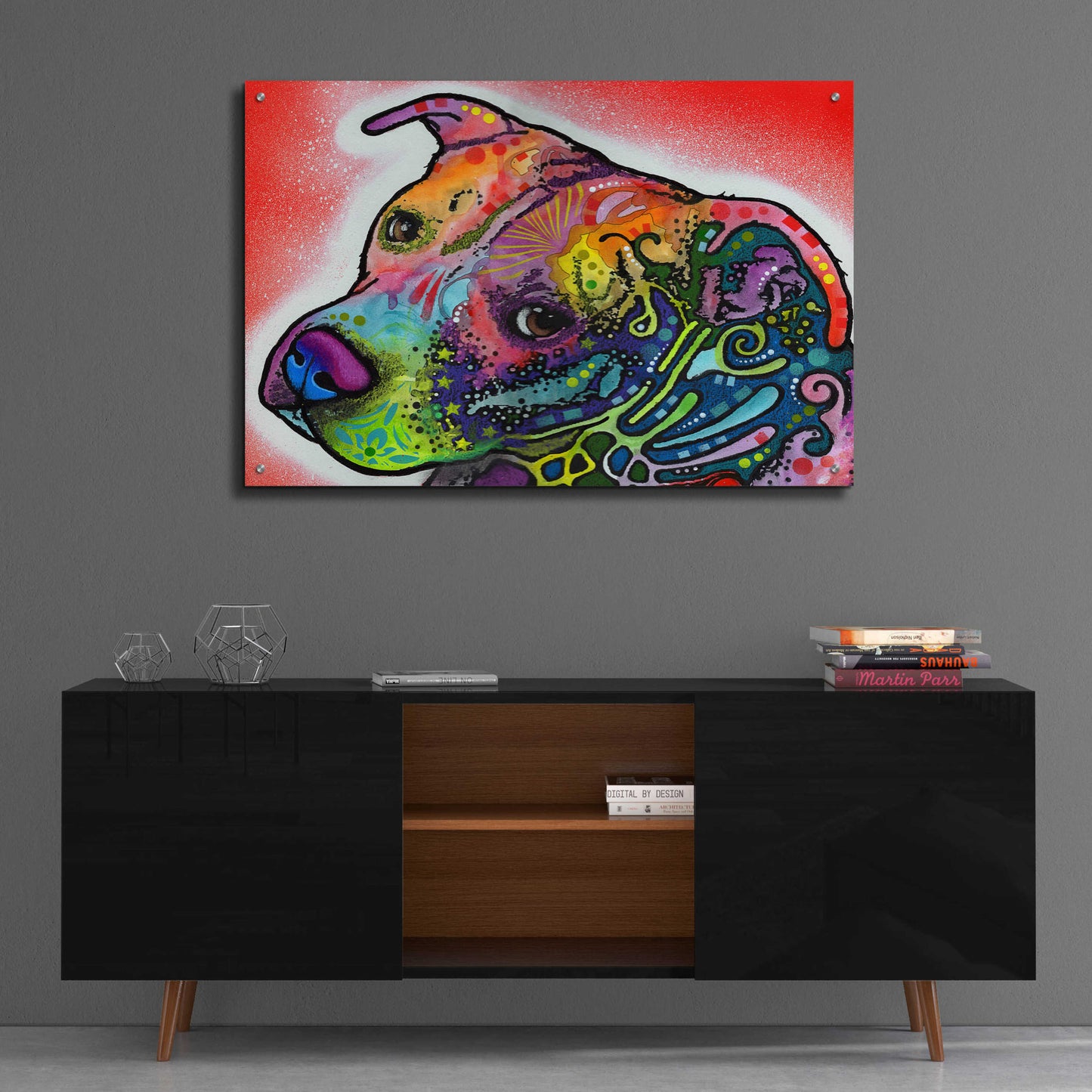 Epic Art 'Mocha' by Dean Russo, Acrylic Glass Wall Art,36x24