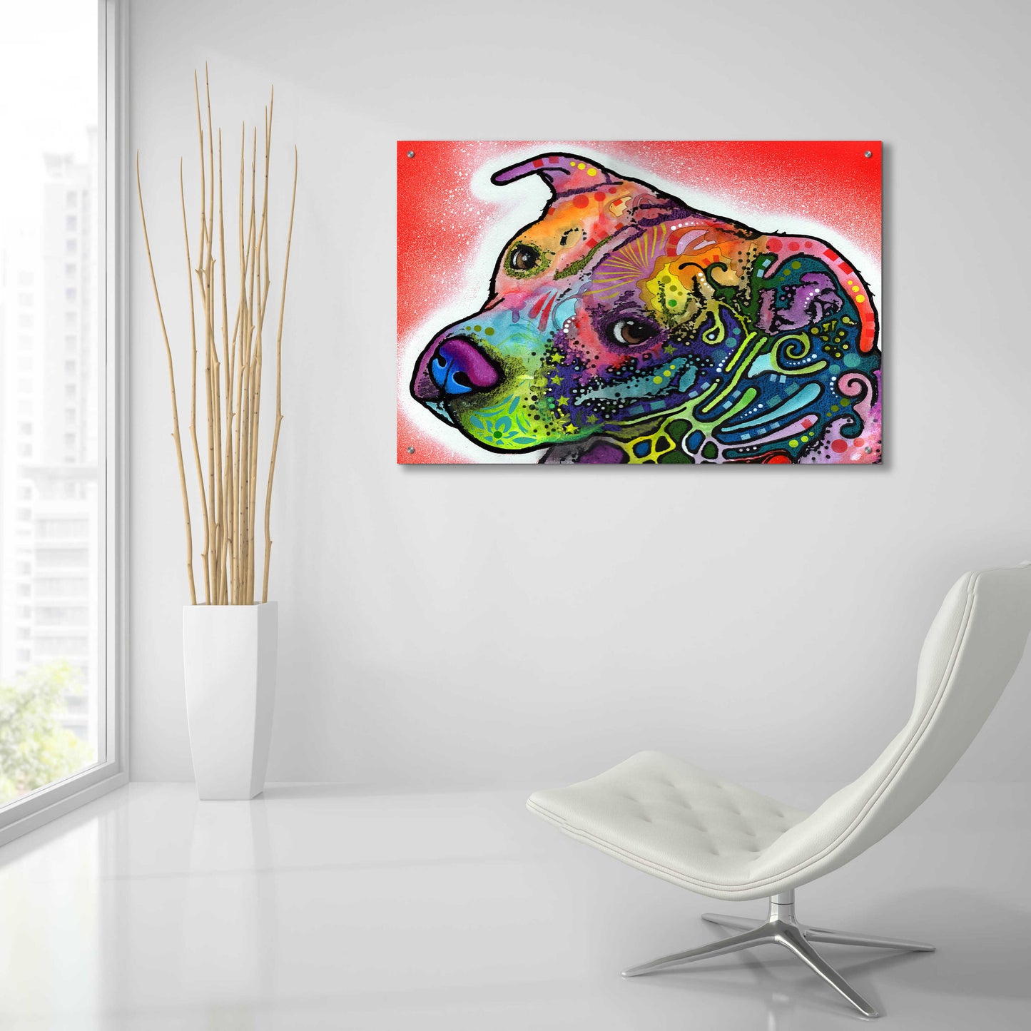 Epic Art 'Mocha' by Dean Russo, Acrylic Glass Wall Art,36x24