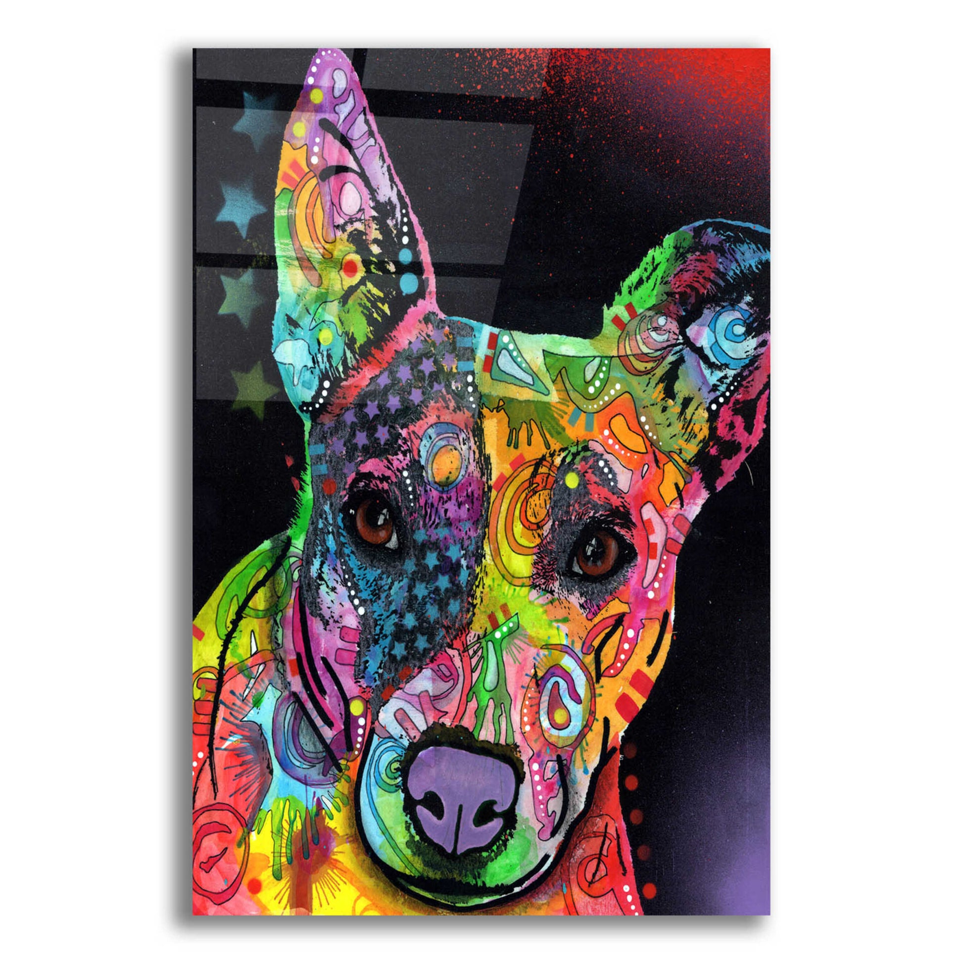 Epic Art 'Roxy' by Dean Russo, Acrylic Glass Wall Art,12x16