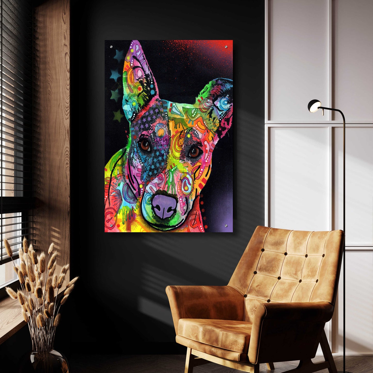 Epic Art 'Roxy' by Dean Russo, Acrylic Glass Wall Art,24x36