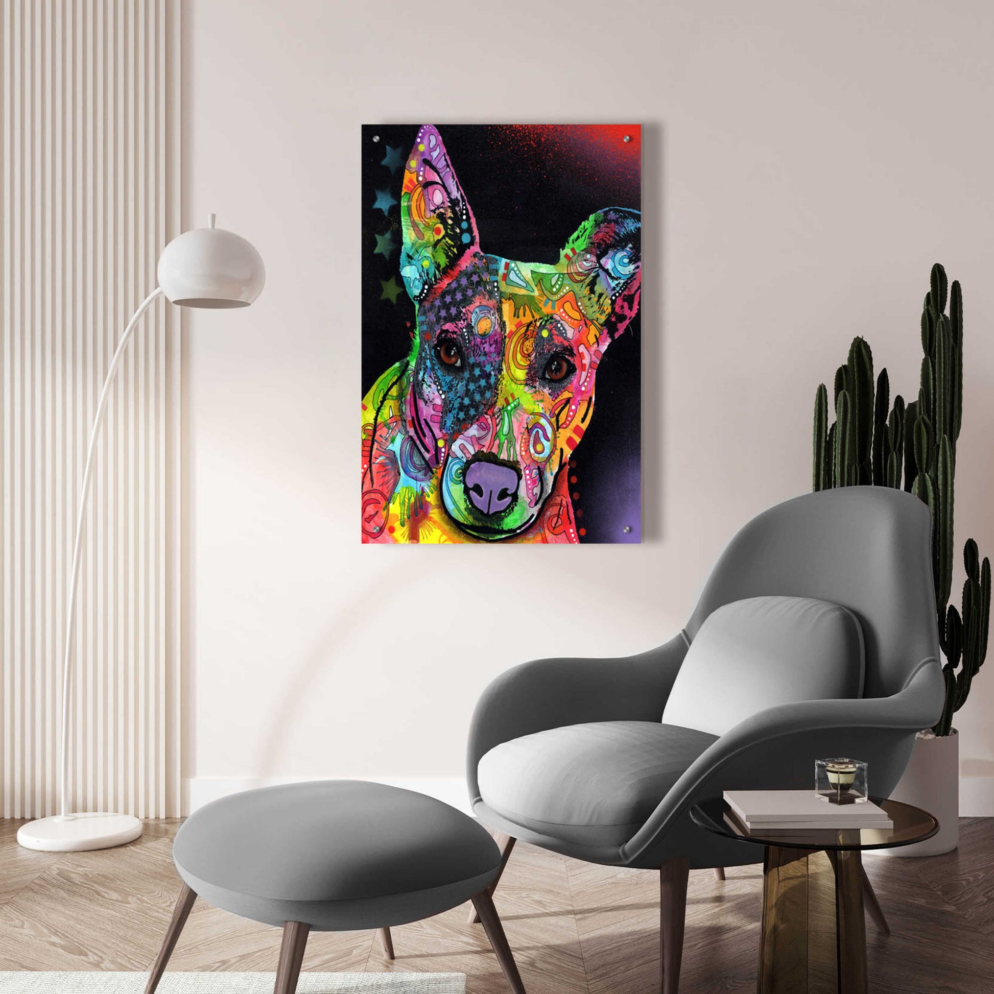 Epic Art 'Roxy' by Dean Russo, Acrylic Glass Wall Art,24x36