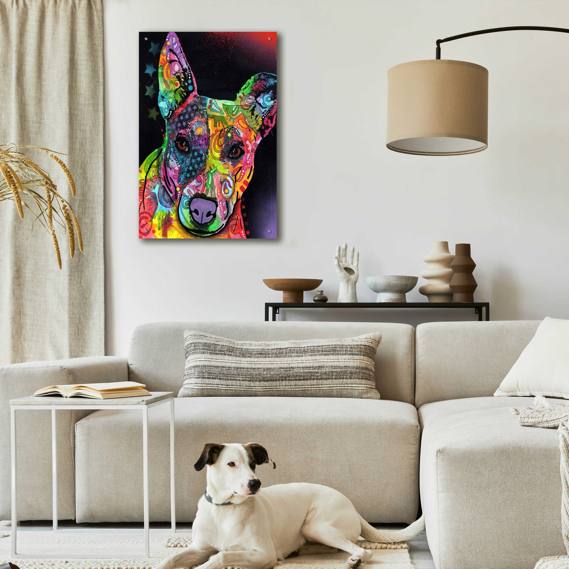 Epic Art 'Roxy' by Dean Russo, Acrylic Glass Wall Art,24x36