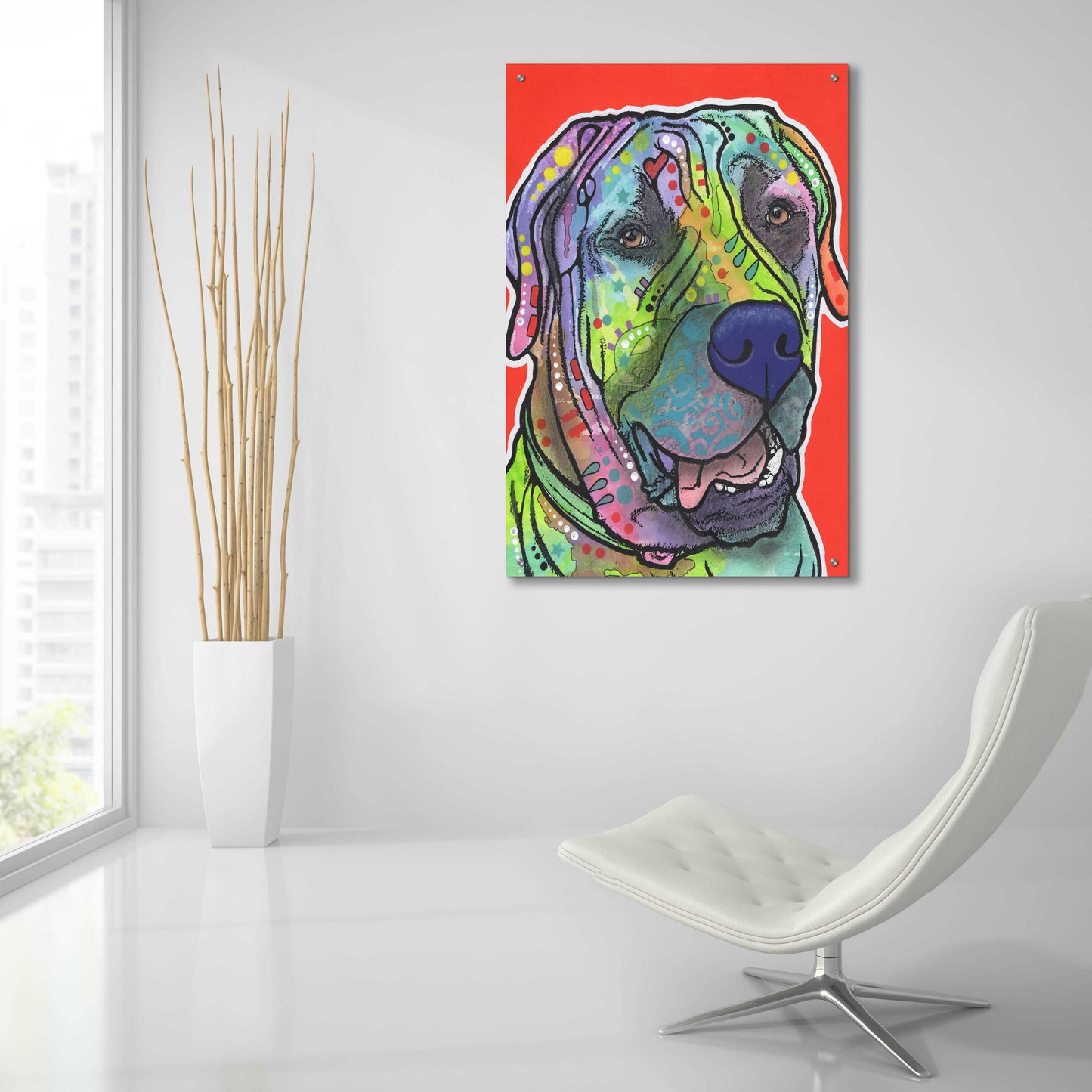 Epic Art 'Zeus' by Dean Russo, Acrylic Glass Wall Art,24x36