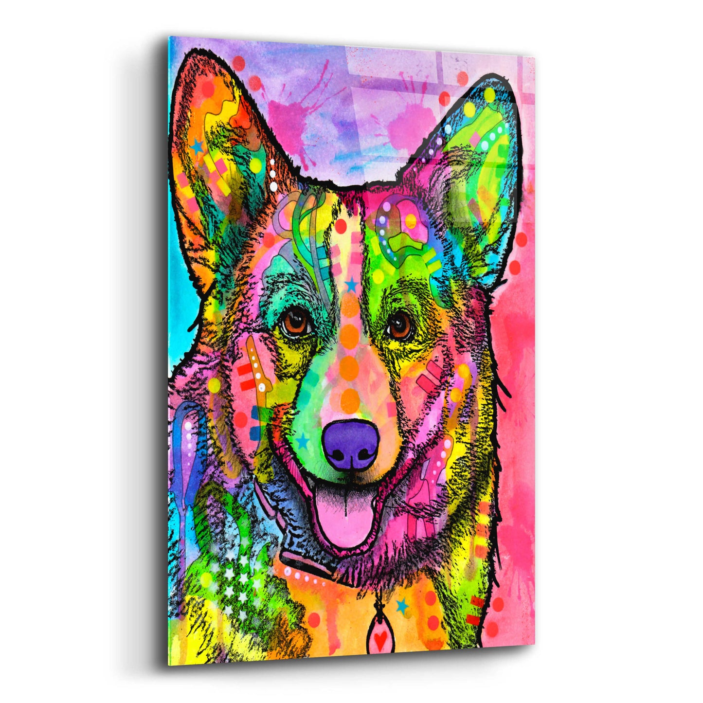 Epic Art 'Corgi Ii' by Dean Russo, Acrylic Glass Wall Art,12x16