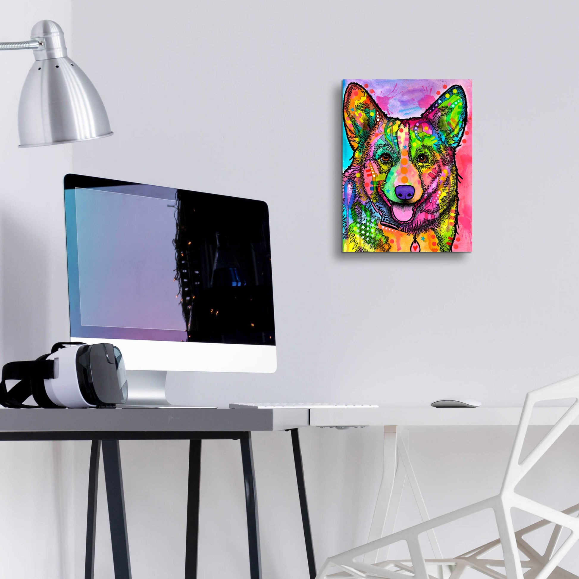 Epic Art 'Corgi Ii' by Dean Russo, Acrylic Glass Wall Art,12x16