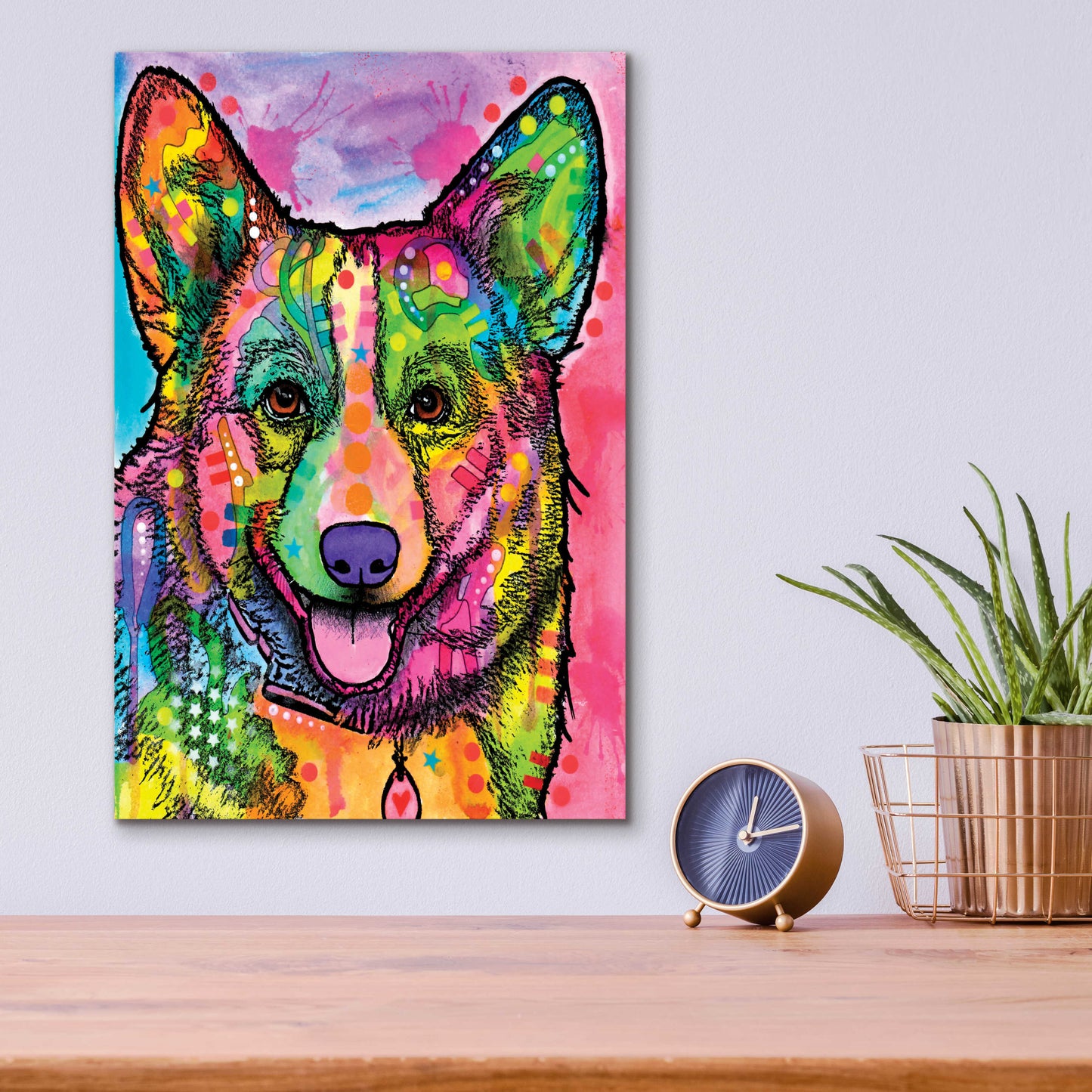 Epic Art 'Corgi Ii' by Dean Russo, Acrylic Glass Wall Art,12x16