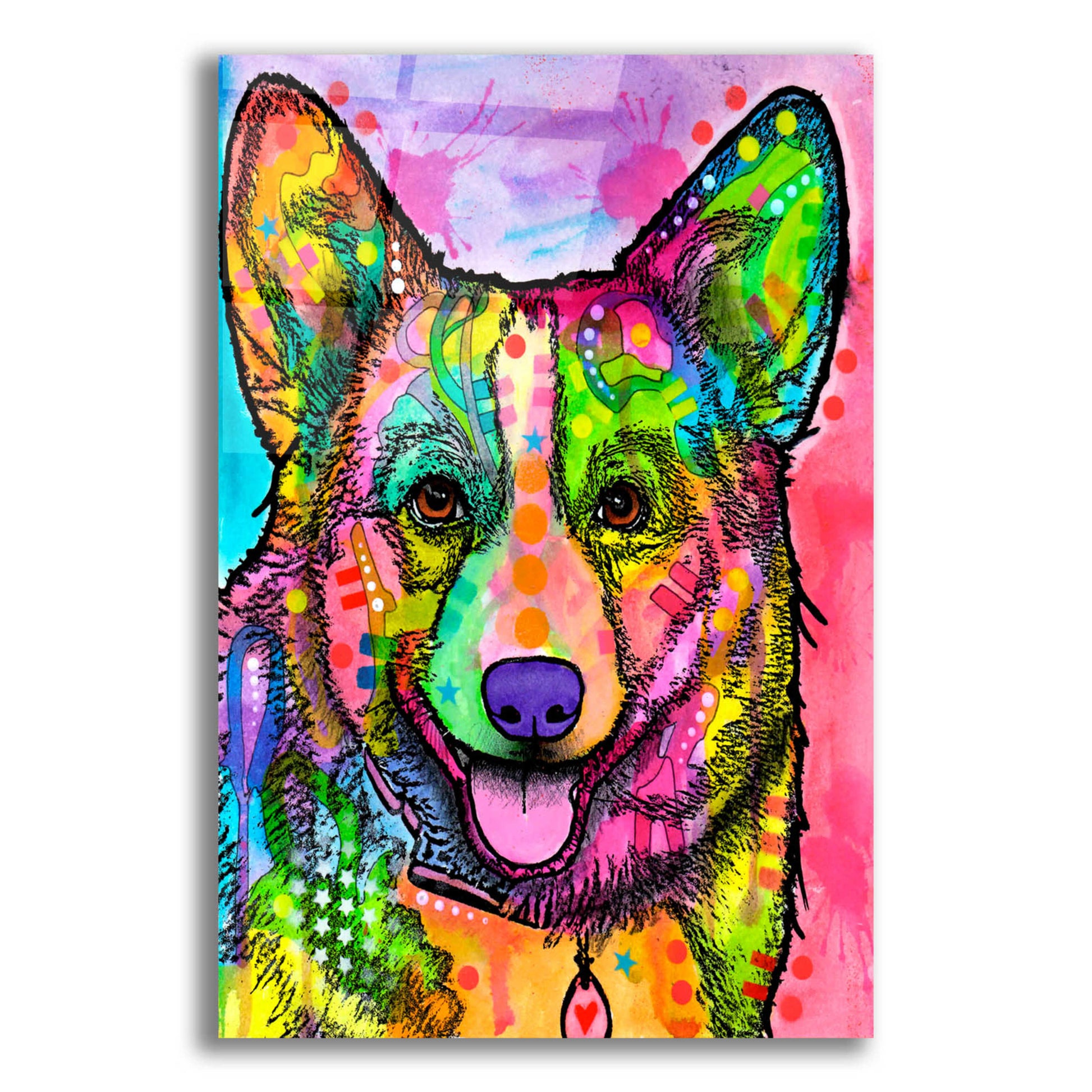 Epic Art 'Corgi Ii' by Dean Russo, Acrylic Glass Wall Art,12x16