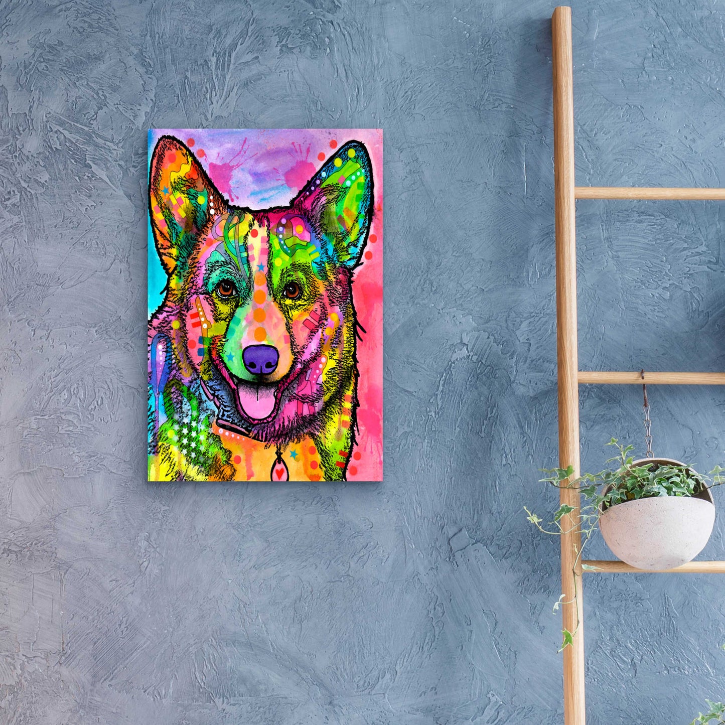 Epic Art 'Corgi Ii' by Dean Russo, Acrylic Glass Wall Art,16x24