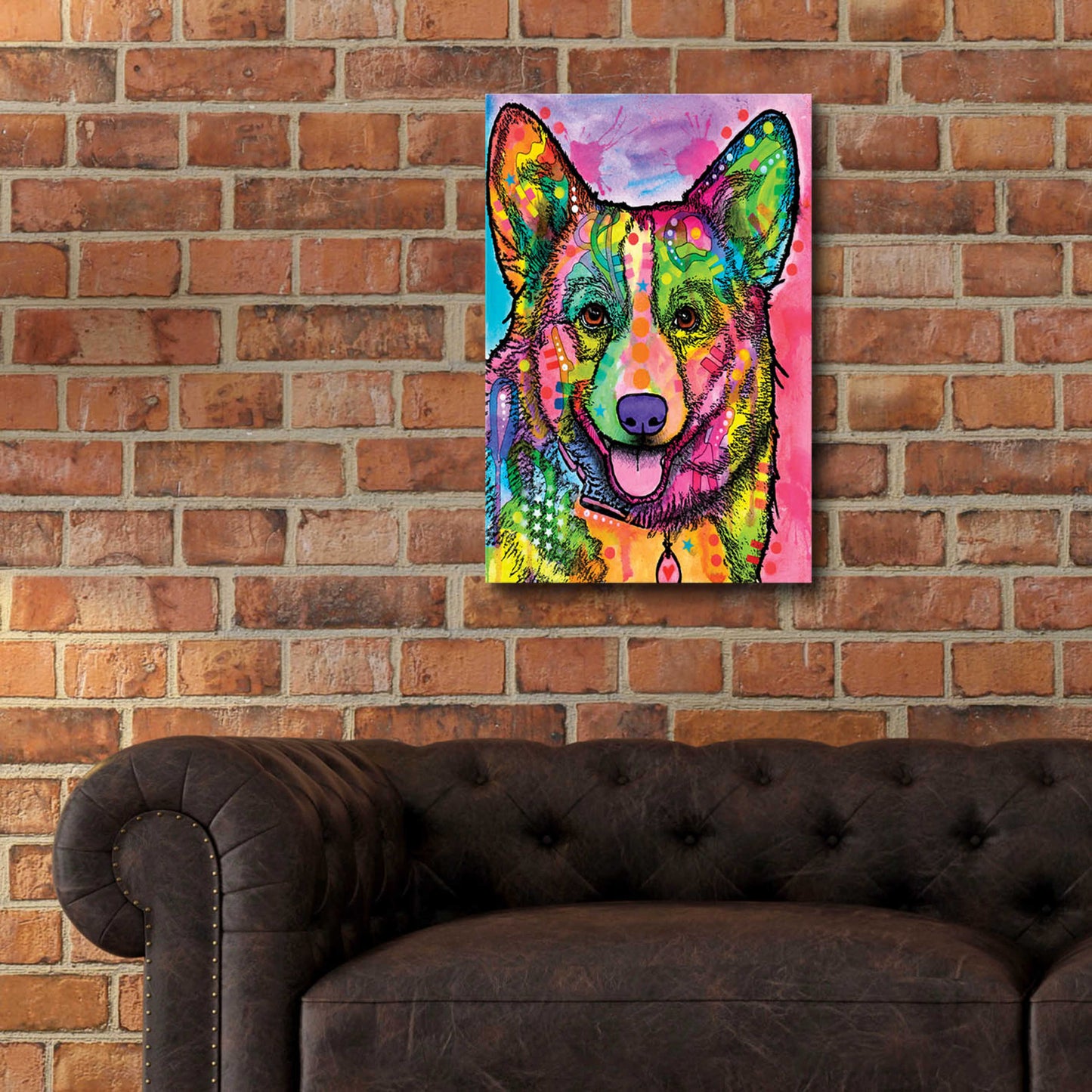 Epic Art 'Corgi Ii' by Dean Russo, Acrylic Glass Wall Art,16x24