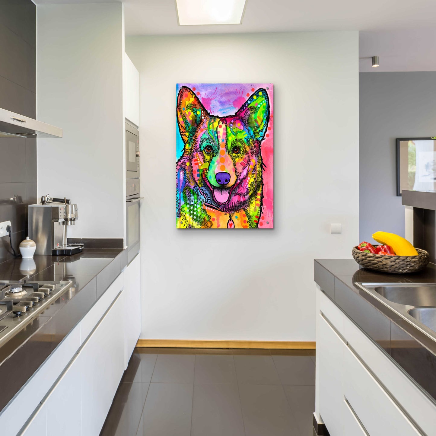 Epic Art 'Corgi Ii' by Dean Russo, Acrylic Glass Wall Art,24x36