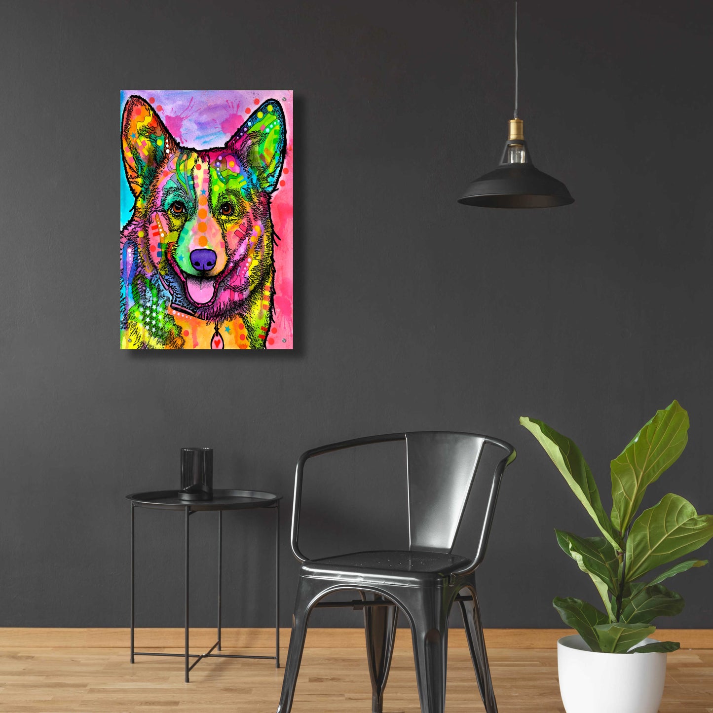 Epic Art 'Corgi Ii' by Dean Russo, Acrylic Glass Wall Art,24x36