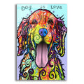 Epic Art 'Dog Is Love' by Dean Russo, Acrylic Glass Wall Art